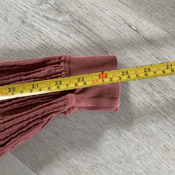 9 seed La Quinta Sweatshirt in Clay resort gauze textured size S USA long sleeve - Picture 7 of 10